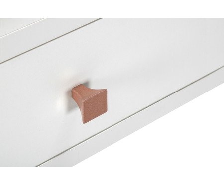 Mesa de Cabeceira Joyful - Branco e Rose | WestwingNow