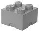 Lego Storage Brick 04 Pinos Cinza, Colorido | WestwingNow