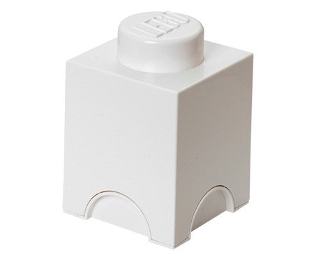 Lego Storage Brick 01 Pino Branco