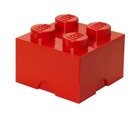 Lego Storage Brick 04 Pinos Vermelho