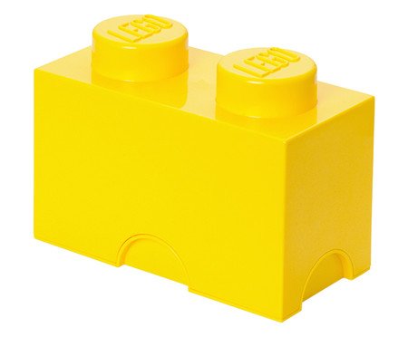 Lego Storage Brick 02 Pinos Amarelo