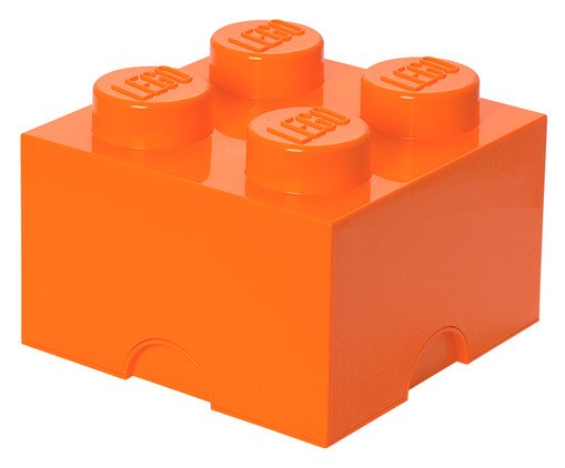 Lego Storage Brick 04 Pinos Laranja, Colorido | WestwingNow