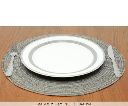 Lugar Americano Marrom e Preto Wolff | Westwing