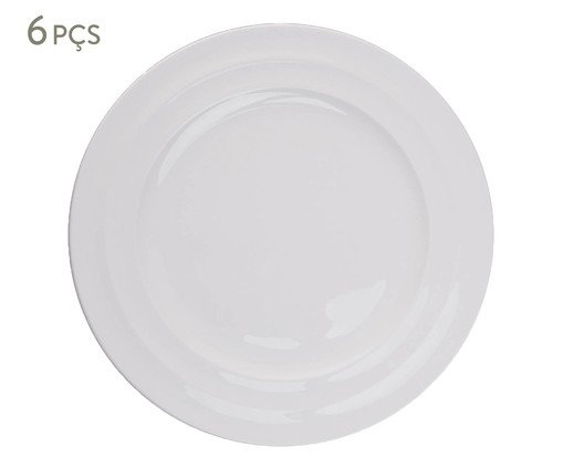 Jogo de Pratos Rasos Decent, white | WestwingNow