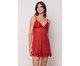 Camisola Curta Vermelha Malha Listrada, Vermelho | WestwingNow
