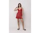 Camisola Curta Vermelha Malha Listrada, Vermelho | WestwingNow