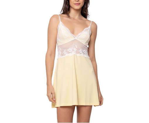 Camisola Curta I Branca, Amarelo | WestwingNow