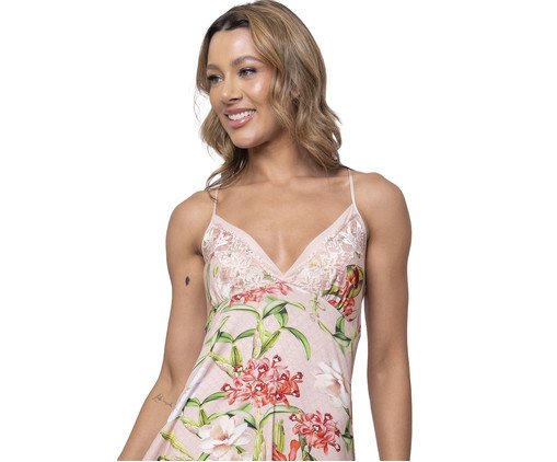 Camisola Curta Orquídeas, Colorido | WestwingNow