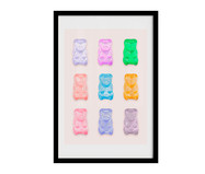 Quadro Gummy Bear com Moldura Preta | WestwingNow