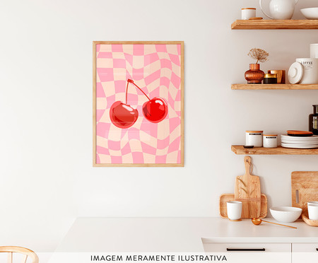 Quadro Cherry com Moldura em Madeira | Westwing