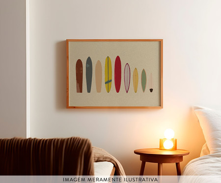 Quadro Pranchas de Surf com Moldura em Madeira | Westwing