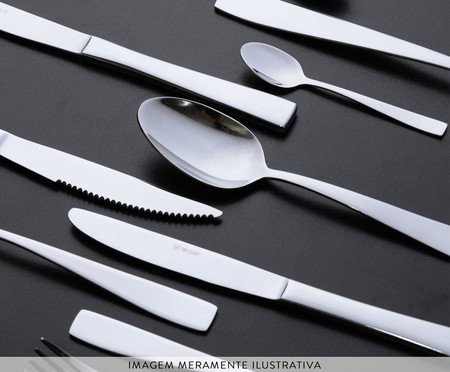 Jogo de Colheres para Sobremesa Pisa | Westwing