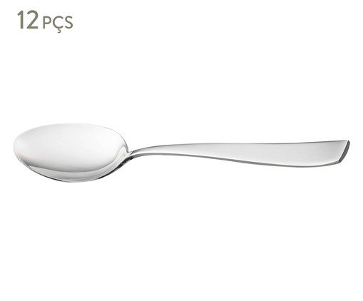 Jogo de Colheres para Sobremesa Pisa, Prata ou Metálico | WestwingNow
