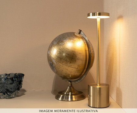 Luminária de Mesa em Led Cosmos Dourada | Westwing