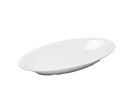 Travessa Oval de Melamina Basic Branca Wolff | Westwing