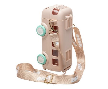 Garrafa Squeeze Infantil Ônibus Rosa | Westwing