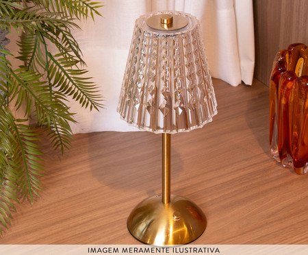 Luminária de Mesa em Led Leumina Dourada | Westwing