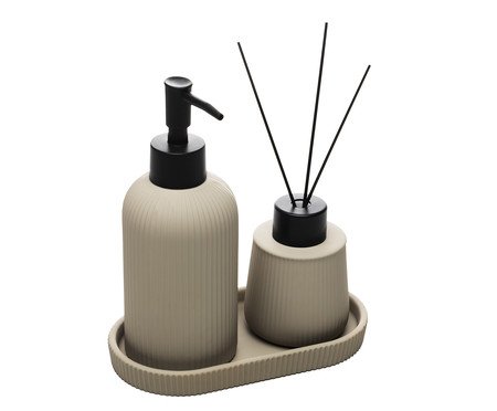 Jogo para Banheiro Soft Touch Sketch Nude | Westwing