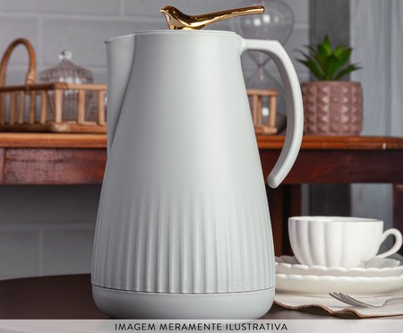 Garrafa Térmica New Bird Cinza | Westwing