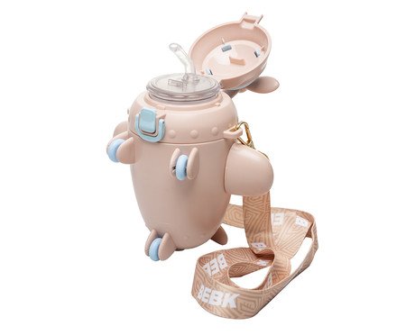 Garrafa Squeeze Infantil Avião Rosa | Westwing