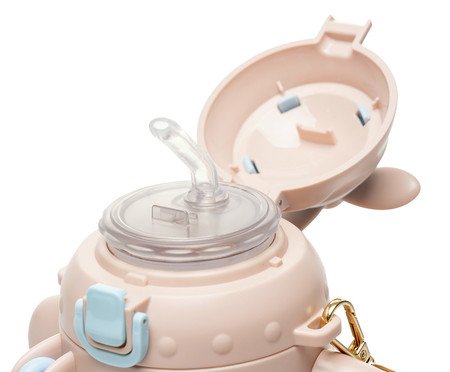 Garrafa Squeeze Infantil Avião Rosa | Westwing