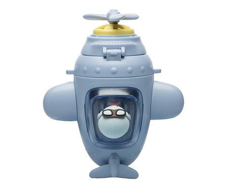 Garrafa Squeeze Infantil Avião Azul | Westwing