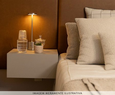 Luminária de Mesa em Led Cosmos Prateada | Westwing