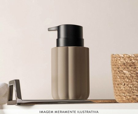 Porta Sabonete Líquido Soft Touch Pilares Nude | Westwing