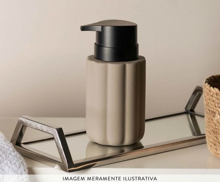 Porta Sabonete Líquido Soft Touch Pilares Nude | Westwing