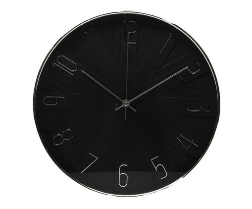 Relógio de Parede Modern Preto, Preto | WestwingNow