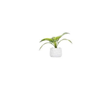 Cachepot com Planta Artificial Prisma Branco | Westwing