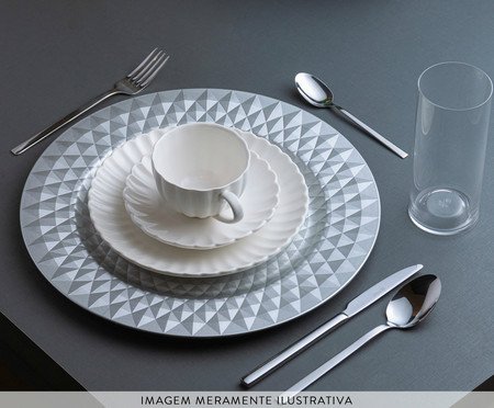 Sousplat Roman Prateado | Westwing