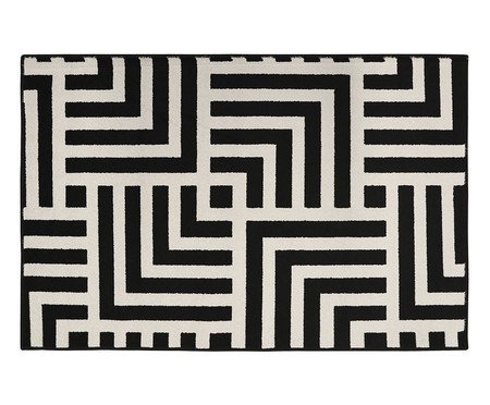 Tapete Black White Geometric Bege | Westwing