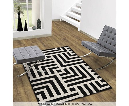 Tapete Black White Geometric Bege | Westwing