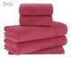 Jogo de Toalhas Buddemeyer Hannah Intense Air Banhão Vermelho 5 peças, red | WestwingNow