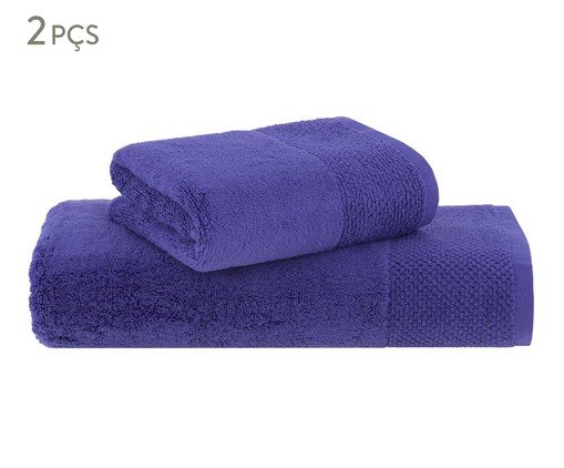 Jogo de Toalhas Buddemeyer Hannah Intense Air Banhão Roxo 2 peças, purple | WestwingNow