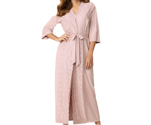 Robe Longo Rosê, Rosa | WestwingNow