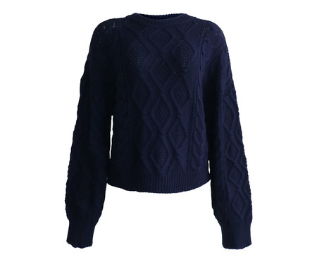 Blusa de Manga Longa Sweater Cottony Sky