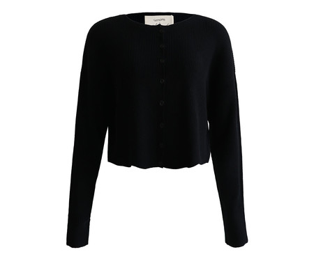 Casaco Cardigan Slim Black