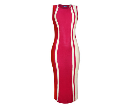 Vestido Supercharged Pink e Vermelho