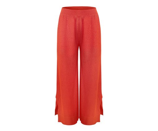 Calça Pantalona Glossy Coral, Colorido | WestwingNow