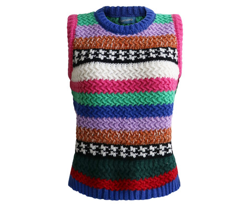 Colete Tricot Oversized Garish, Colorido | WestwingNow