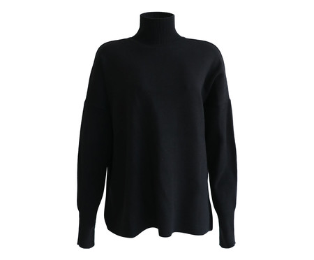 Blusa de Manga Longa Sweater Mellow Black