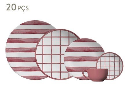 Aparelho de Jantar Pink Trace | Westwing