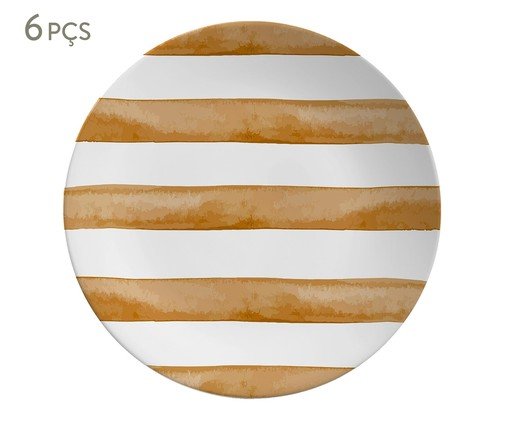 Prato para Sobremesa Coup Caramel Trace, Bege | WestwingNow