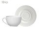 Xícaras para Chá com Pires Satin White, Branco | WestwingNow