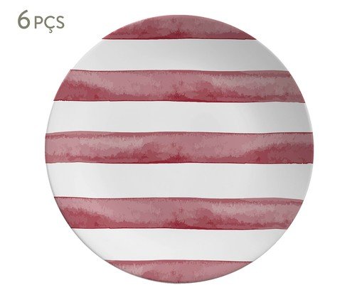 Prato para Sobremesa Coup Pink Trace, Rosa | WestwingNow