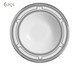 Prato Fundo Elegance com Filete Prata, Branco | WestwingNow