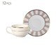 Xícaras para Café com Pires Strip Pink Premium, Rosa | WestwingNow