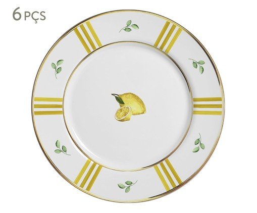 Prato Raso Fall Banana, Branco | WestwingNow